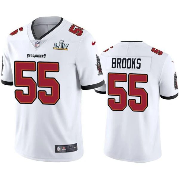 Men Tampa Bay Buccaneers #55 Derrick Brooks Nike White Super Bowl LV Limited NFL Jersey